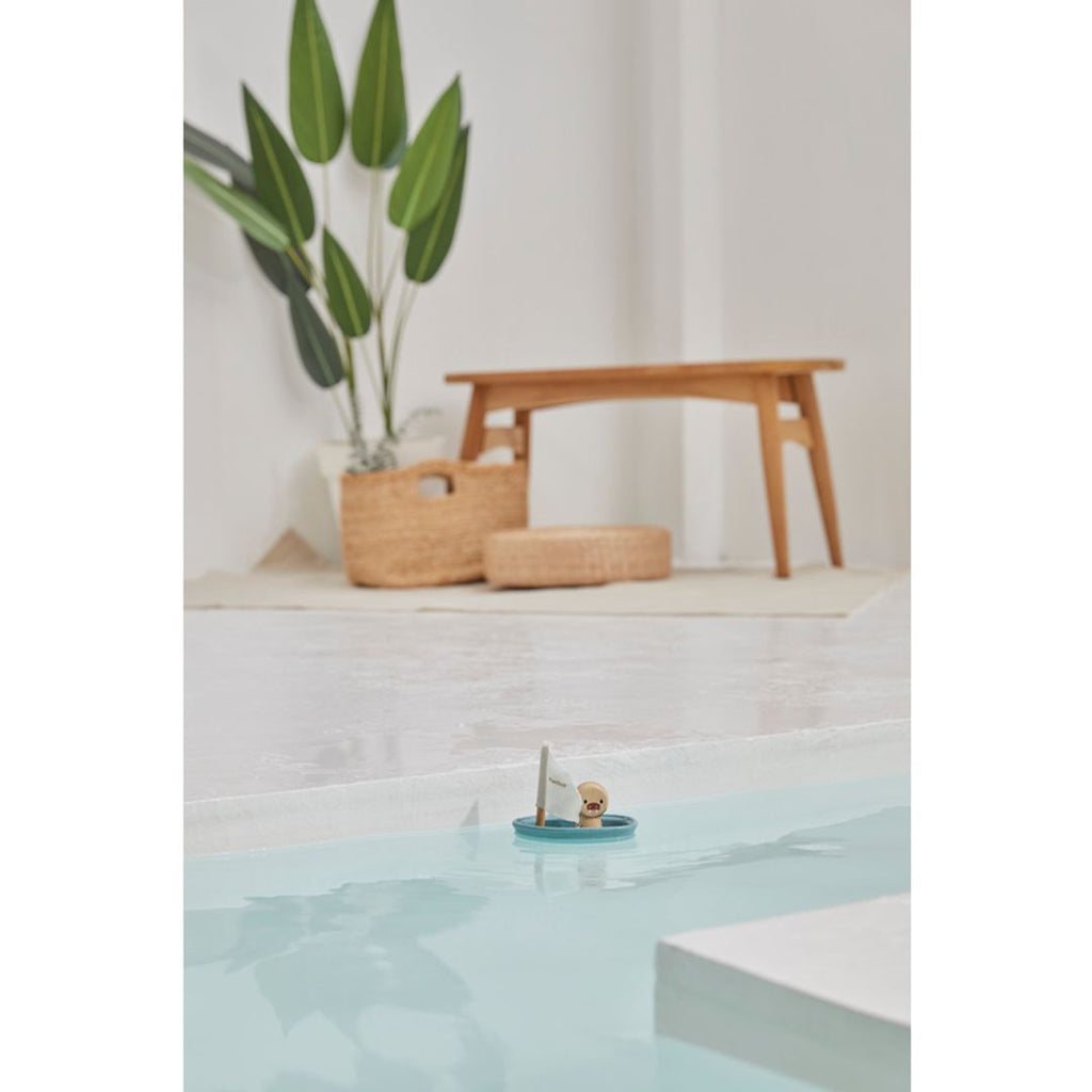 Plan Toys Sailing Boat - Walrus - Modern Rustic