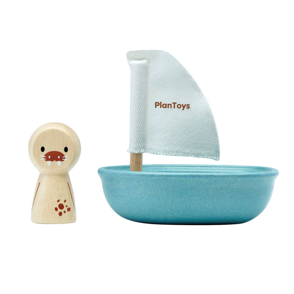 Plan Toys Sailing Boat - Walrus - Modern Rustic