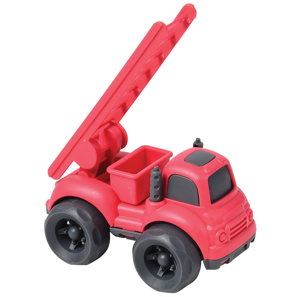 Eco-Friendly Fire Trucks | 4-Piece Compostable Vehicle Set