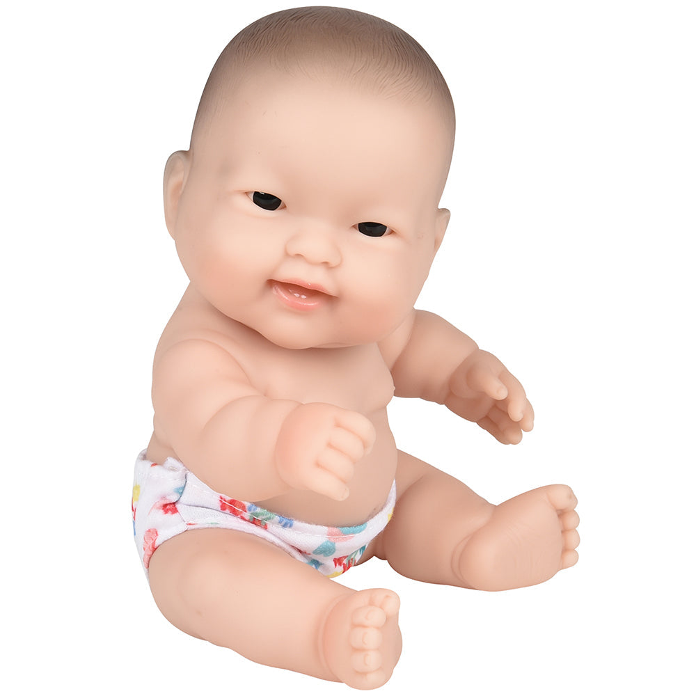 Huggable 10 Asian Baby Doll | Soft Vinyl with Detailed Features