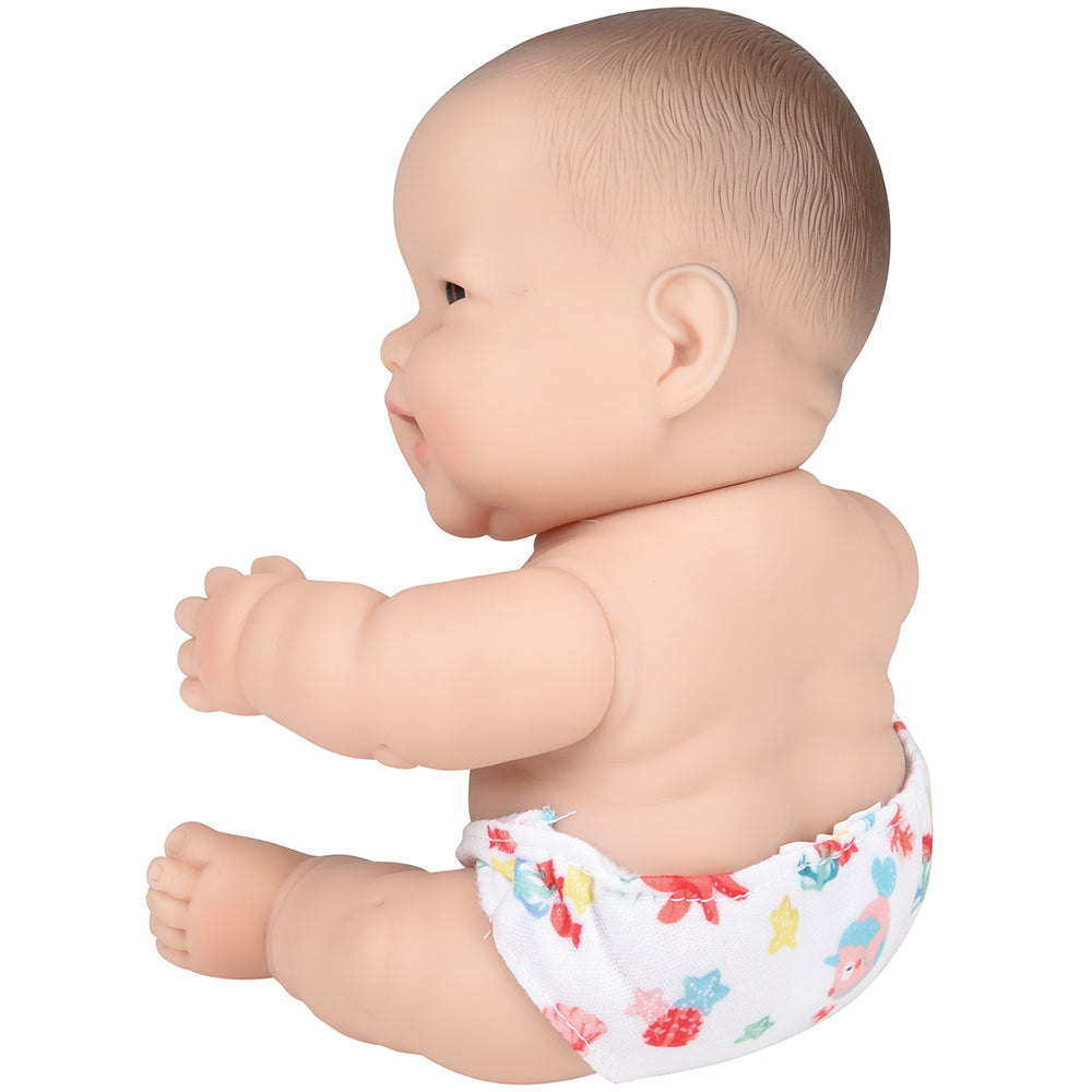 Huggable 10 Asian Baby Doll | Soft Vinyl with Detailed Features