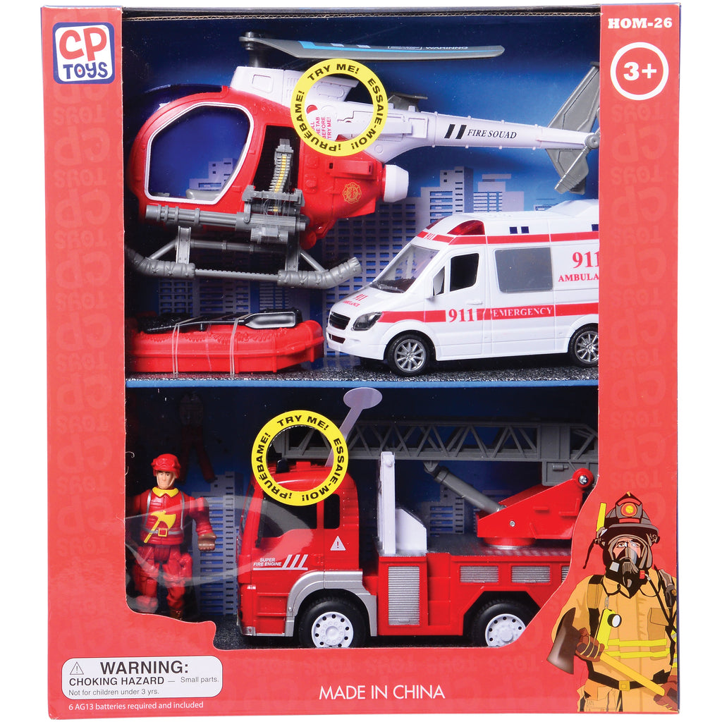 City Fire Special Ops & Rescue Playset | Lights, Sounds, and Rescue Action