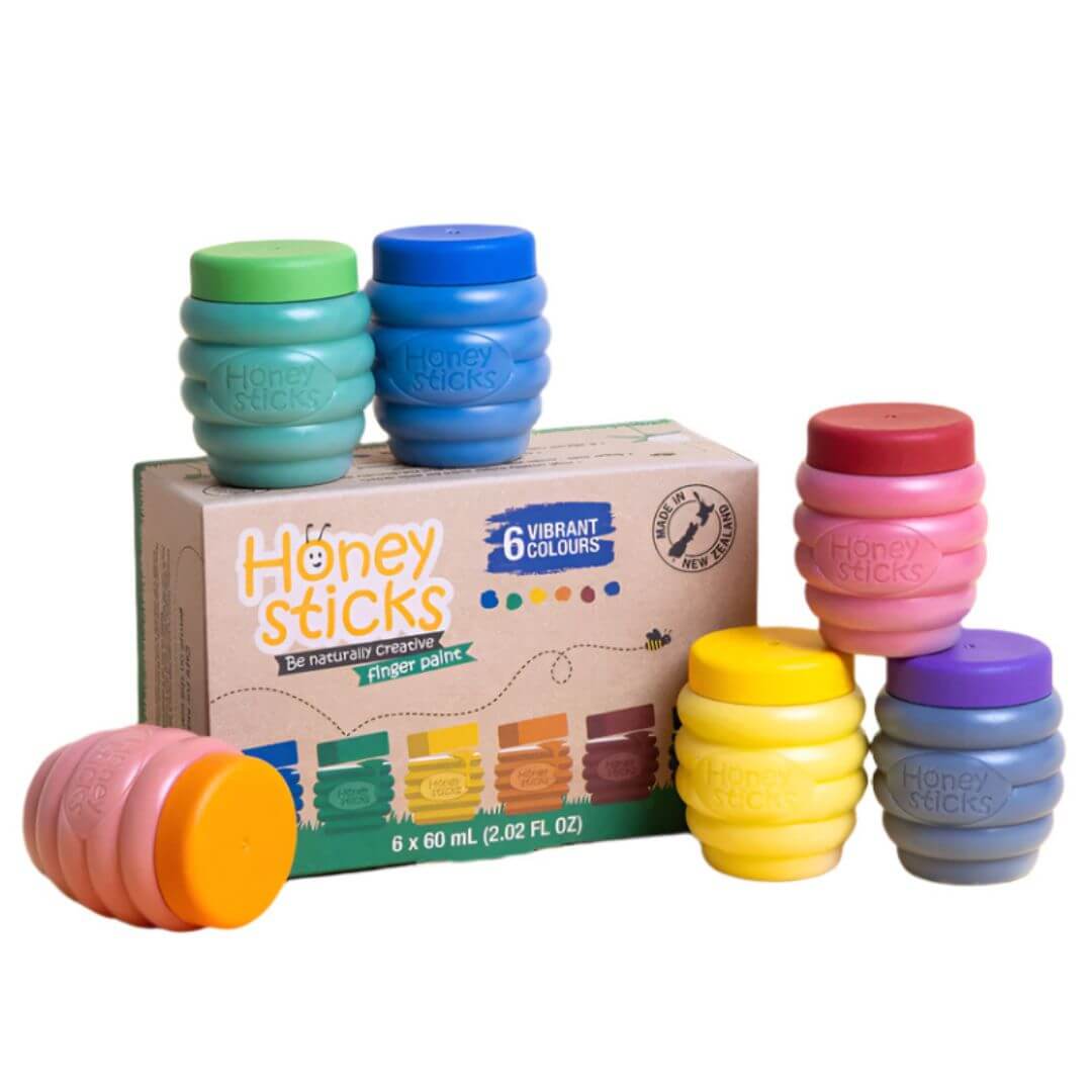 Non-Toxic Finger Paint - Set of 6 Colors