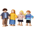 Bendable Wooden Dolls - Caucasian Family | 4 Piece Set