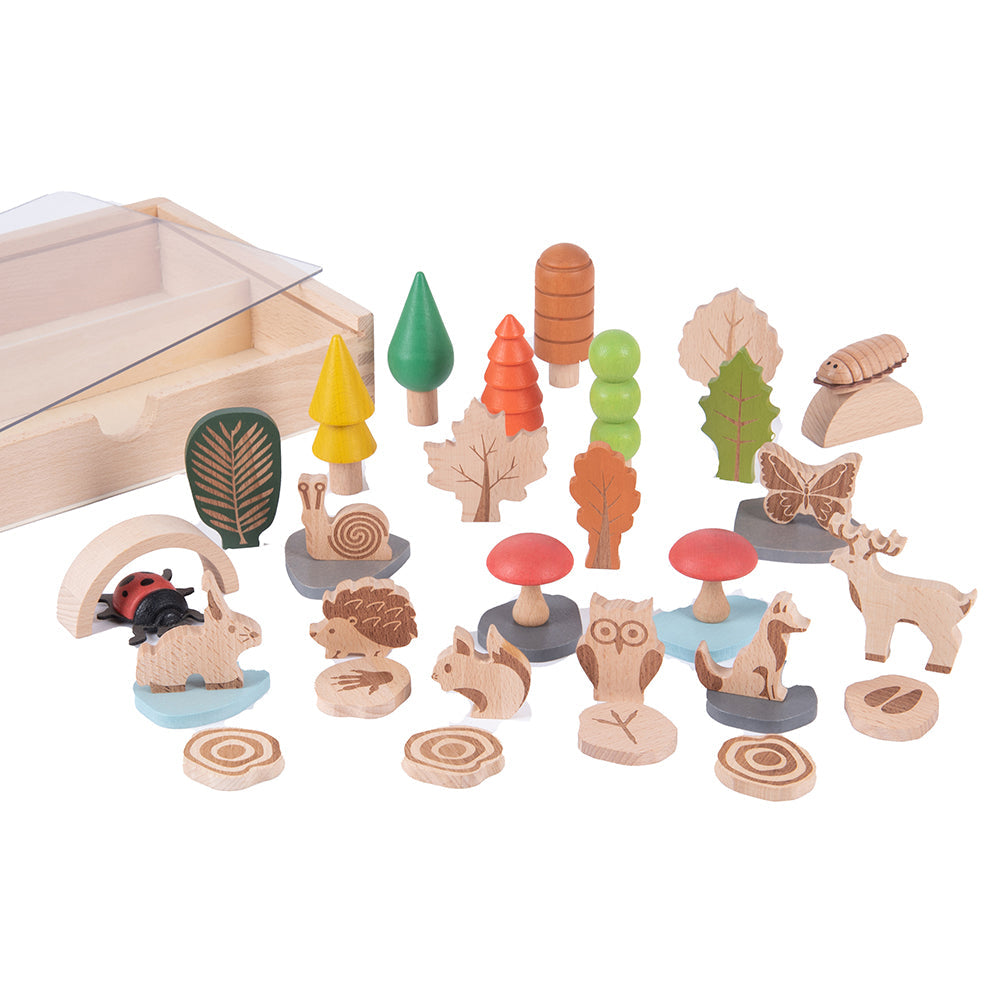 Woodland Trail Discovery Set | 37-Piece Beechwood Nature Playset