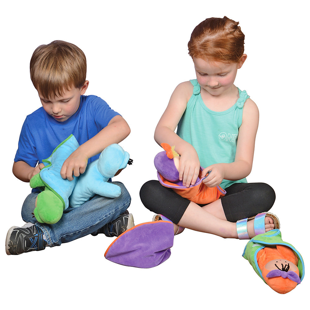 Circle Time Swaddle Babies Set | 4 Soft Baby Dolls with Matching Blankets