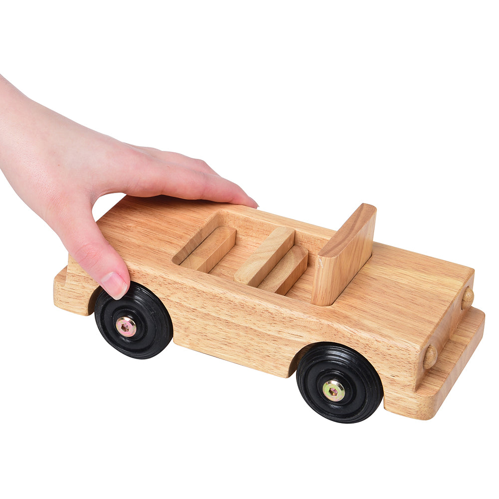 Hardwood Convertible Toy | Pretend Play Vehicle