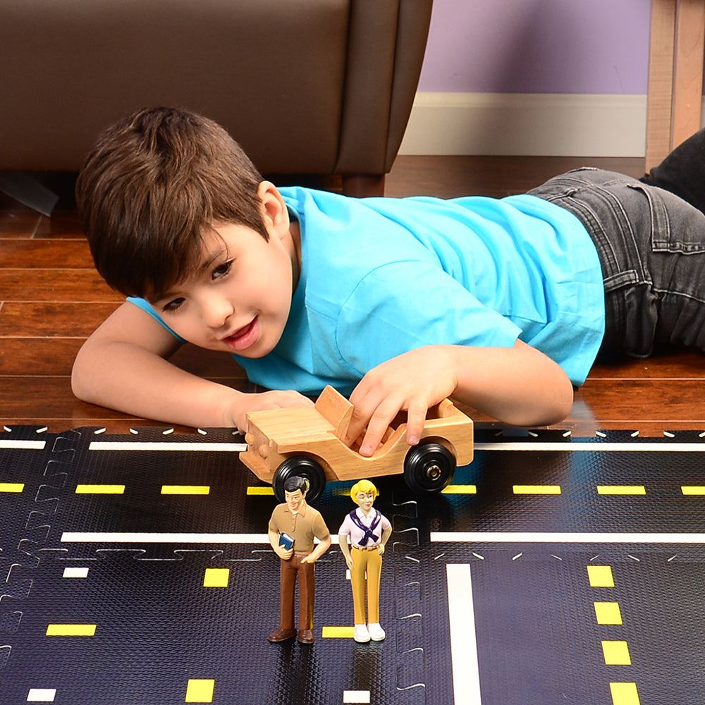Hardwood Jeep Toy | Pretend Play Vehicle