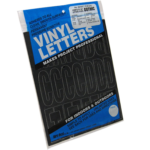 Vinyl Letters and Numbers - 3