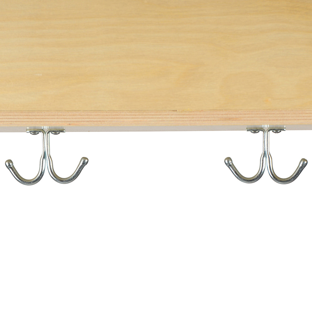 Eco-Friendly Wall Mount Cubbie Unit with Coat Hooks & Storage